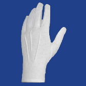 Kód: 34188 Diplomaosztóra ünnepi alkalmakra elegáns férfi fehér pamut kesztyű  3 méretben - WHITE / 34188